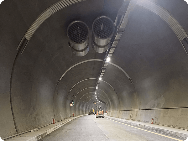 Avancement des travaux Revêtement du tunnel