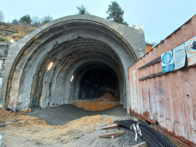 Tunnel Colle di Tenda - Imbocco della galleria